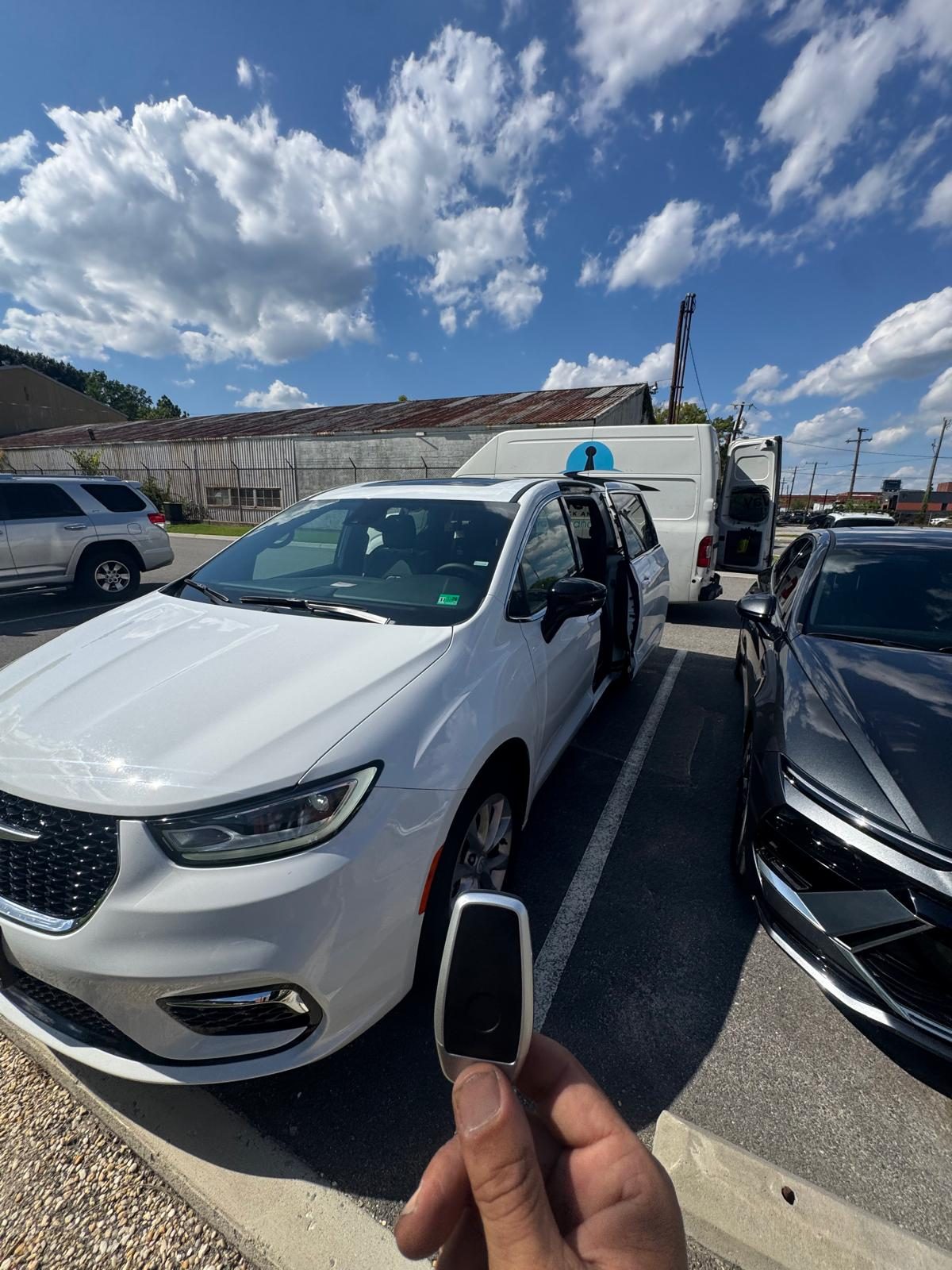 On-site automotive key service for a Chrysler Pacifica