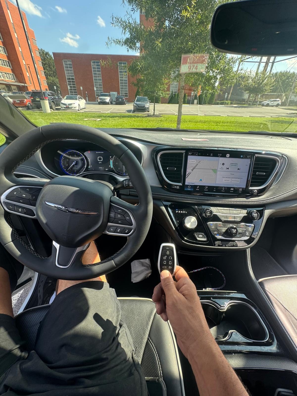 Key fob programming detail for a Chrysler Pacifica
